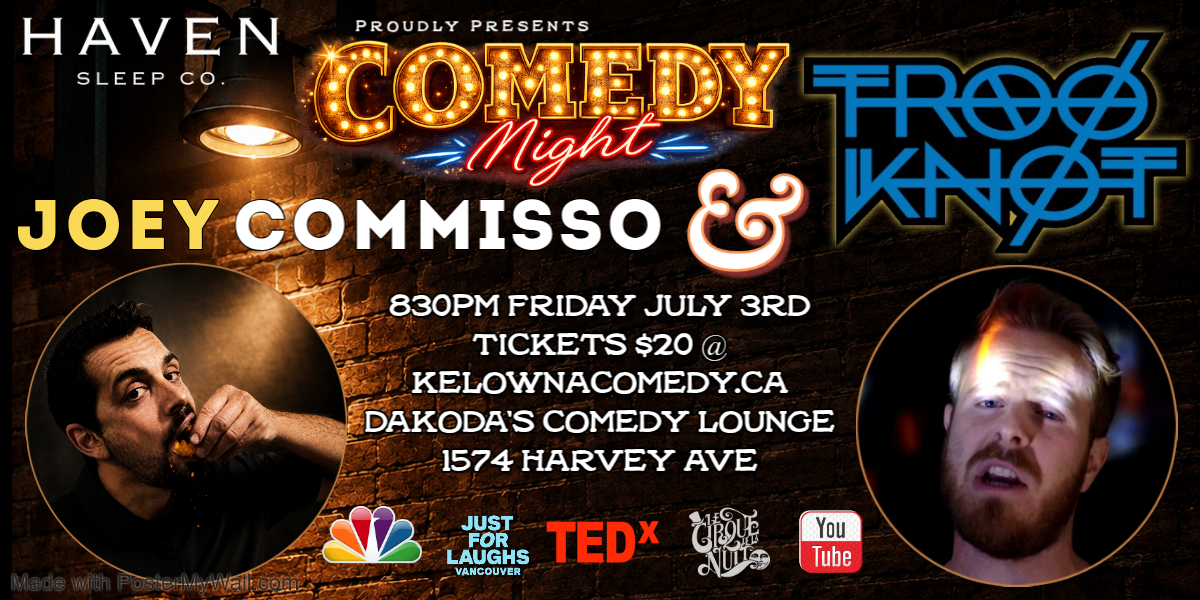 HavenSleepCopresentsJoeyCommisso&TrooKnot830pmFridayJuly3rdshowpass