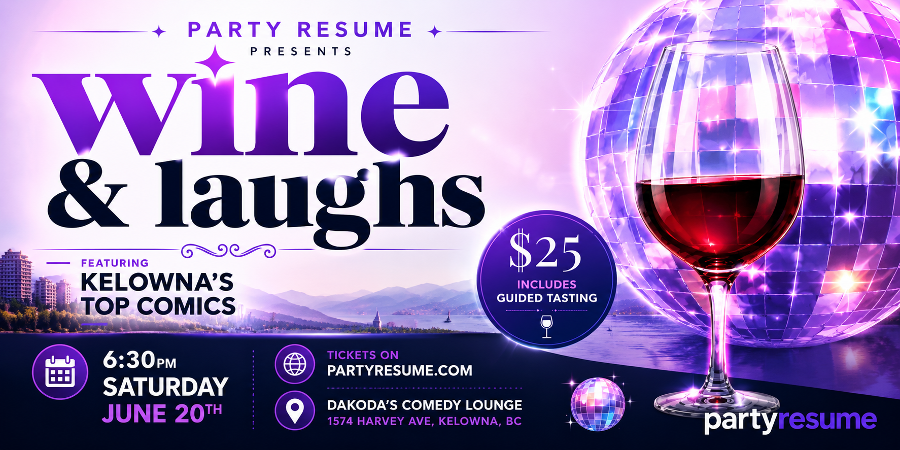 PartyResumepresentsWine&Laughs630pmSaturdayJune20thfacebook