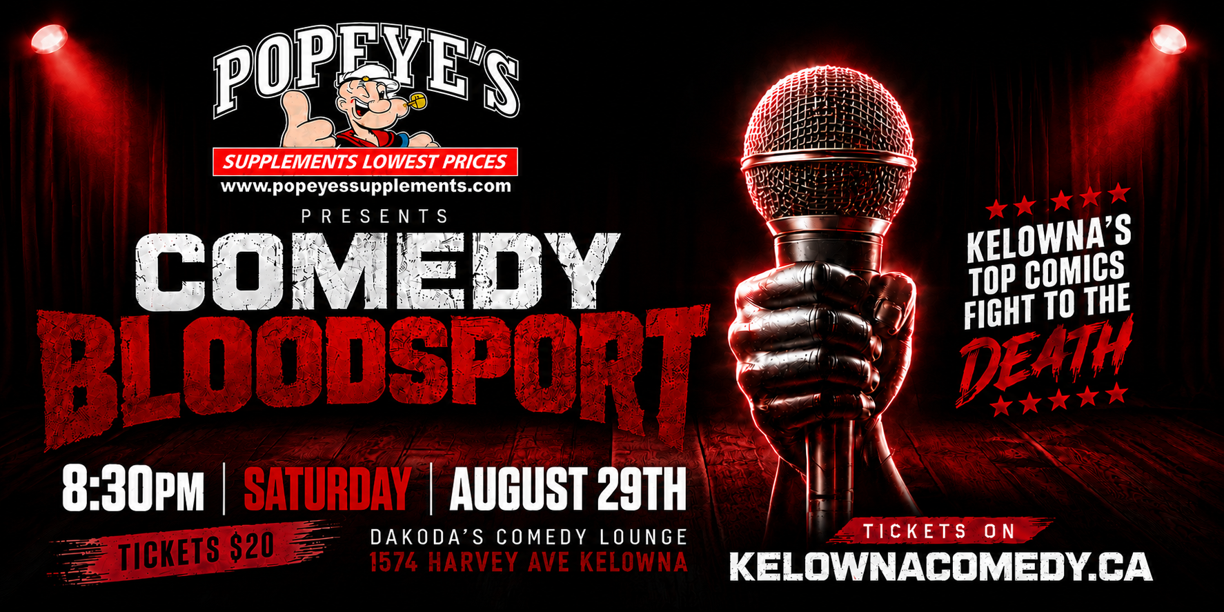 ComedyBloodsport830pmSaturdayAugust29thshowpass