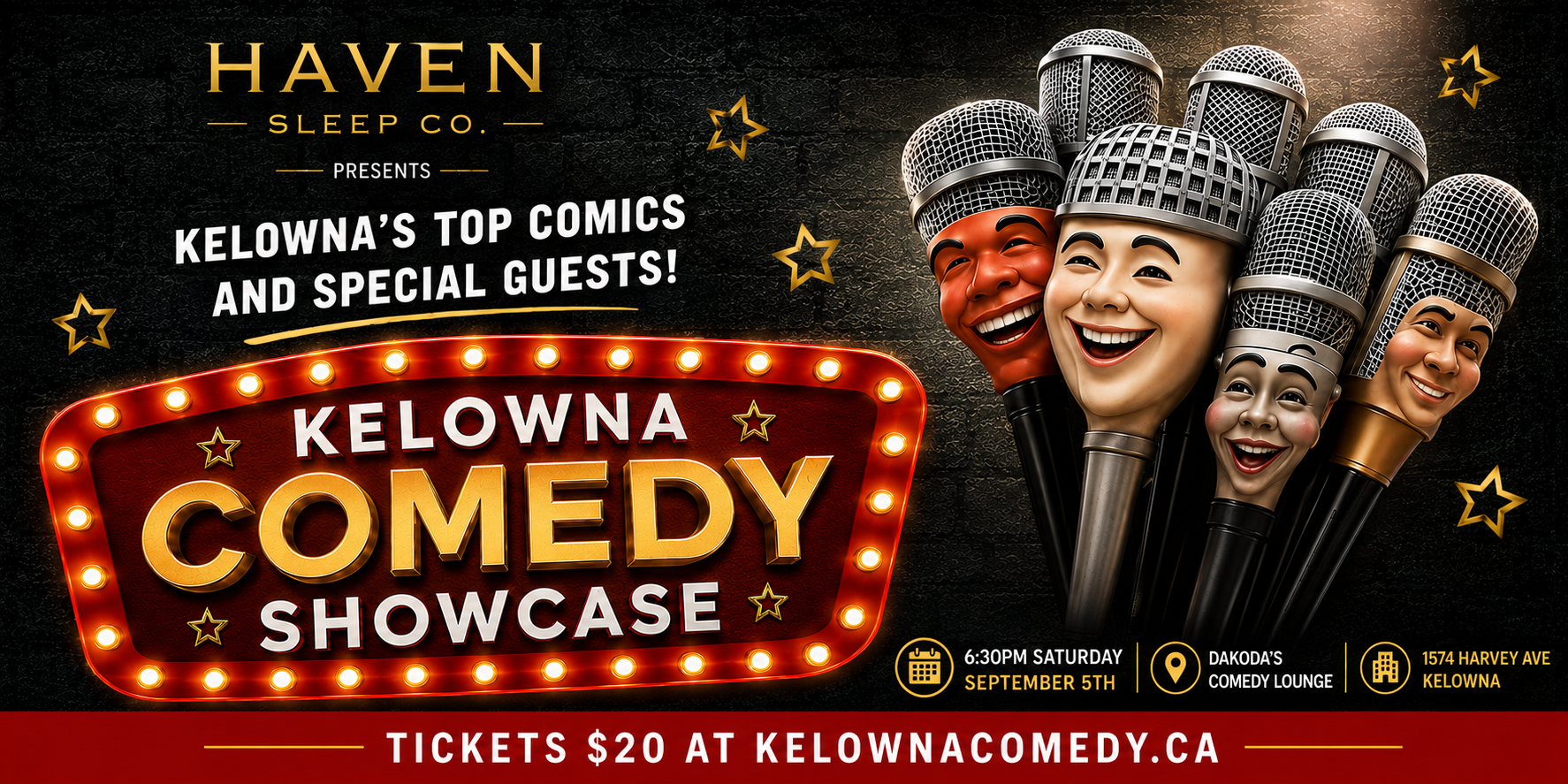 KelownaComedyShowcase630pmSaturdaySeptember5thshowpass