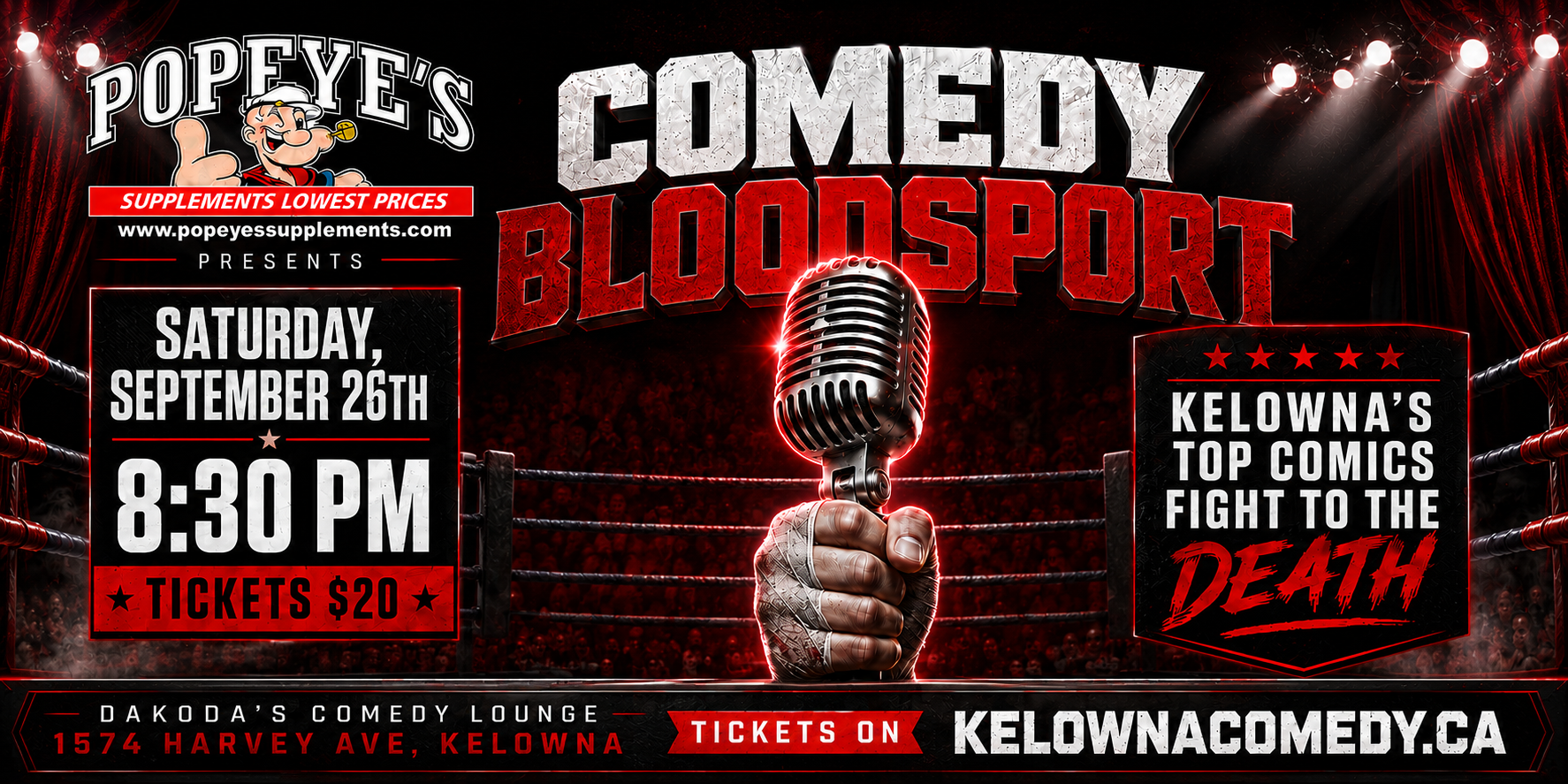 ComedyBloodsport830pmSaturdaySeptember26thshowpass