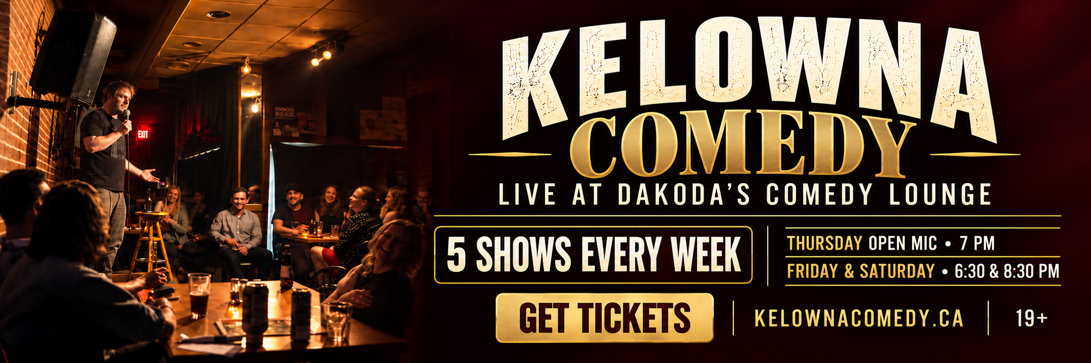 Kelowna Comedy Lounge Hero Banner